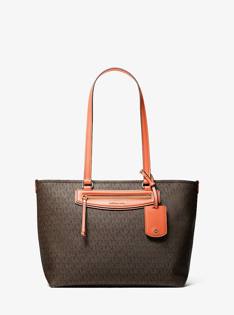 Jet Set Travel Medium Signature Logo Tote Bag in MIMOSA | Michael Kors