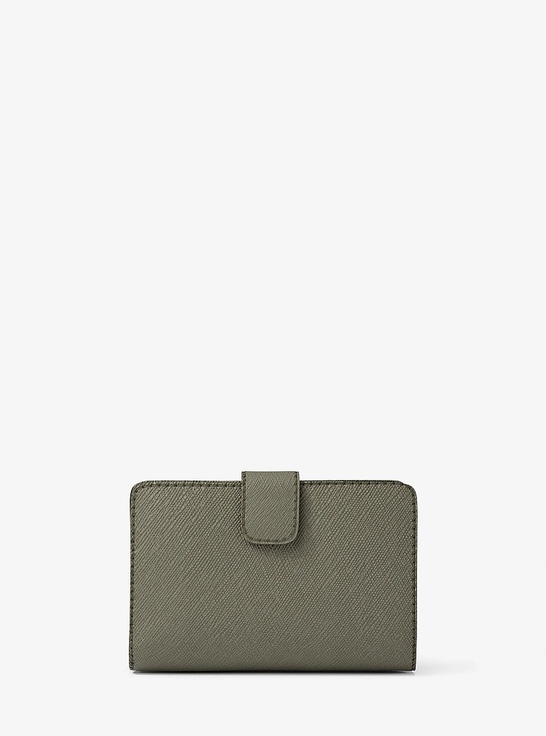 Medium Saffiano Leather Wallet in OLIVE | Michael Kors