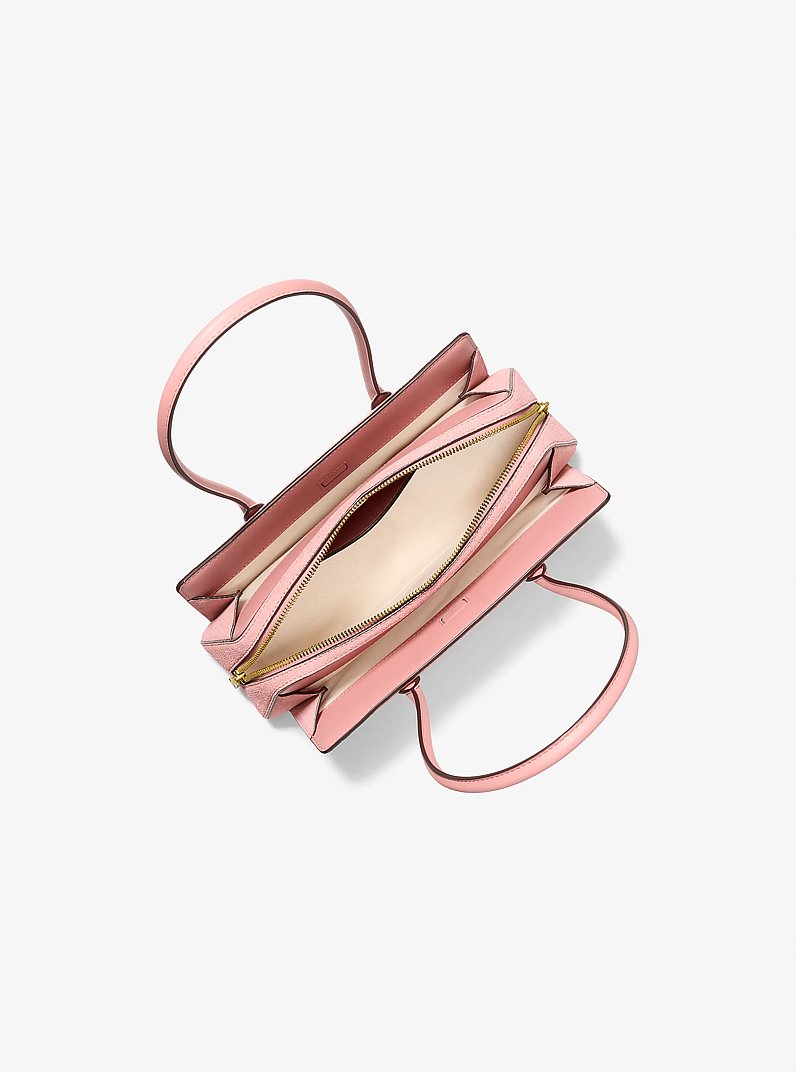 Bolso de hombro Laila peque&ntilde;o de gamuza in PRIMROSE | Michael Kors