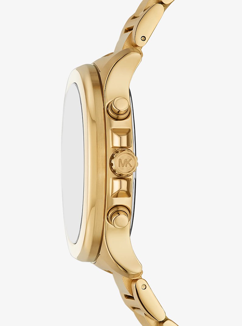 Oversized Sage Gold-Tone Watch in GOLD | Michael Kors