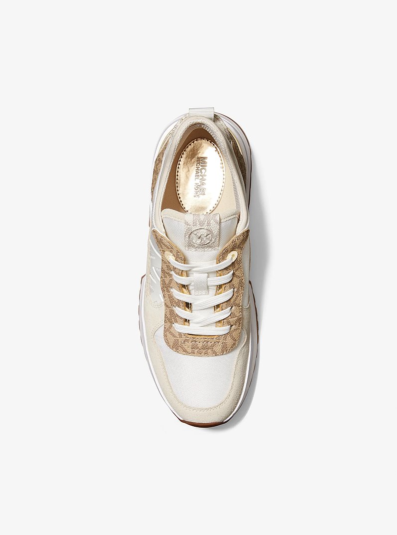 Muse Mesh and Logo Trainer in OP WHT/ECRU | Michael Kors