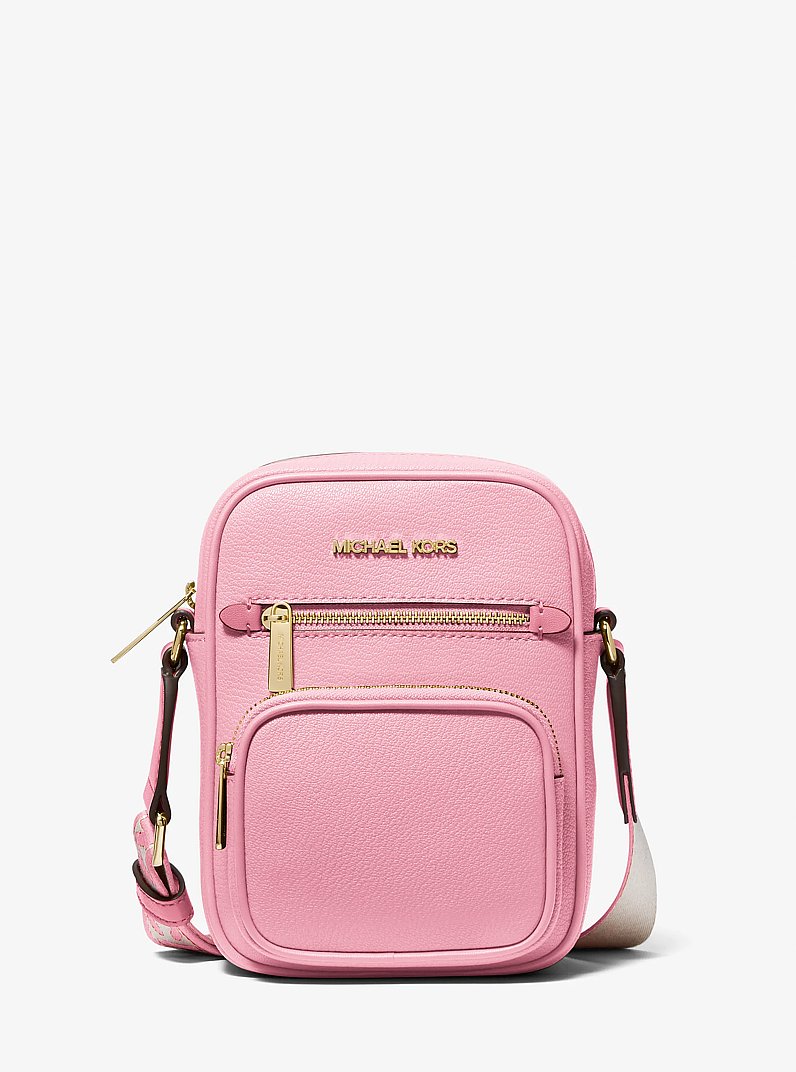 Jet Set Medium Leather Crossbody Bag in CARNATION | Michael Kors