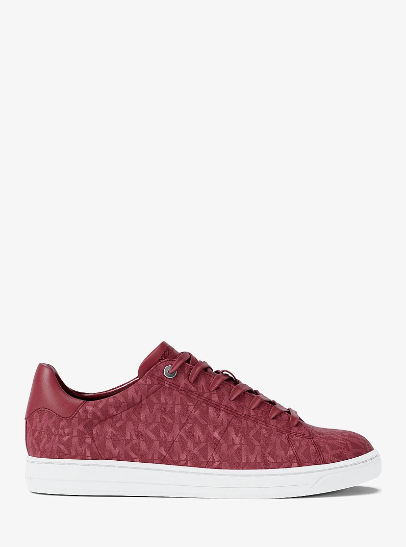 Jacob Signature Logo Sneaker in CHERRY | Michael Kors