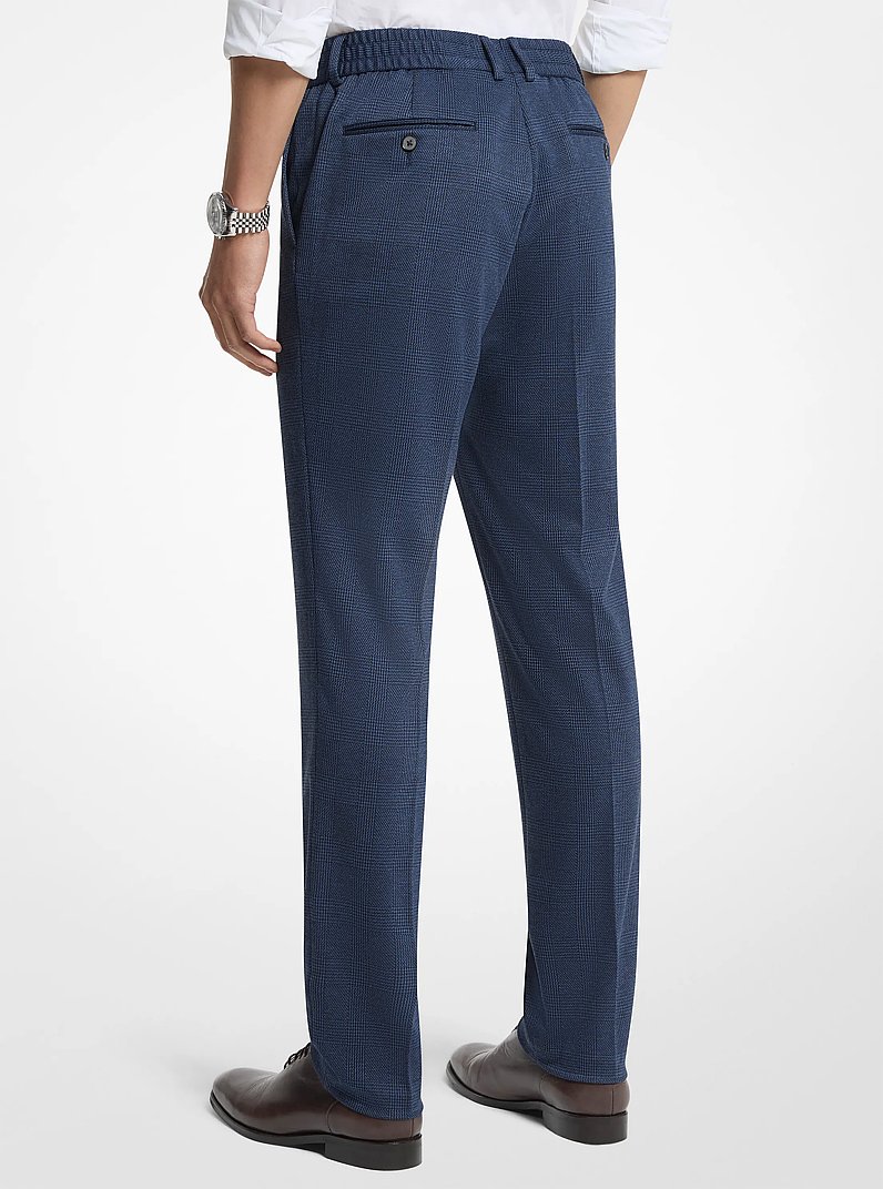 Slim-Fit Stretch Prince De Galle Pants in DARK BLUE | Michael Kors