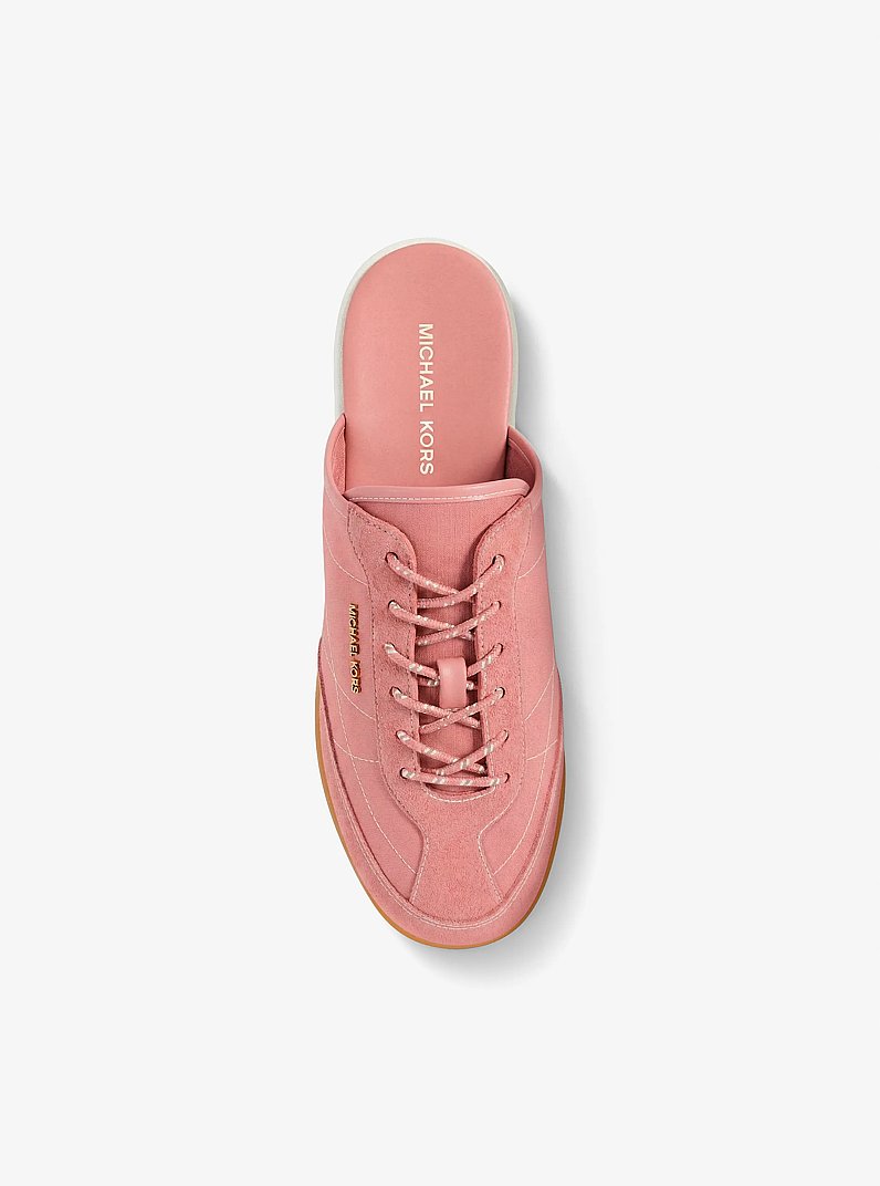 Sabot Nolan in nylon e pelle scamosciata in ROSA PRIMULA | Michael Kors