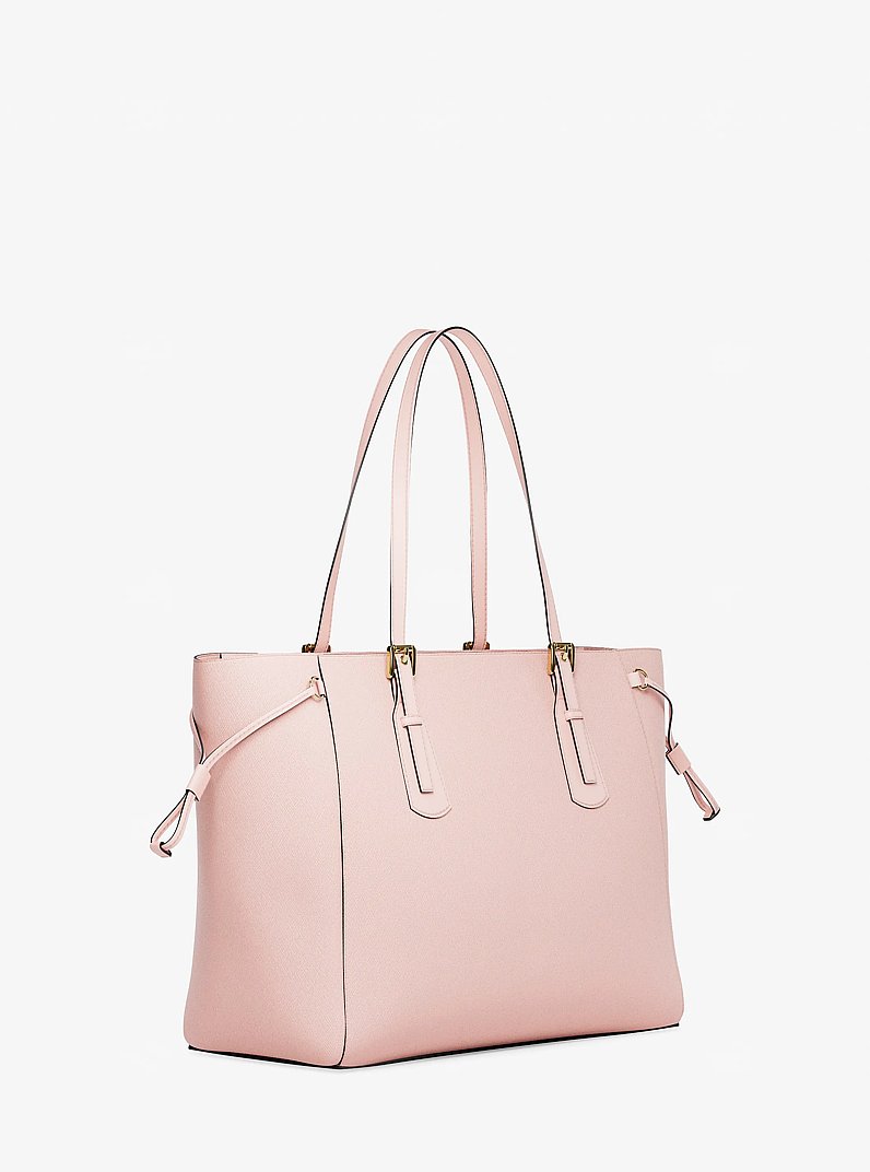 Voyager Large Saffiano Leather Tote Bag in POWDER BLUSH - Sale