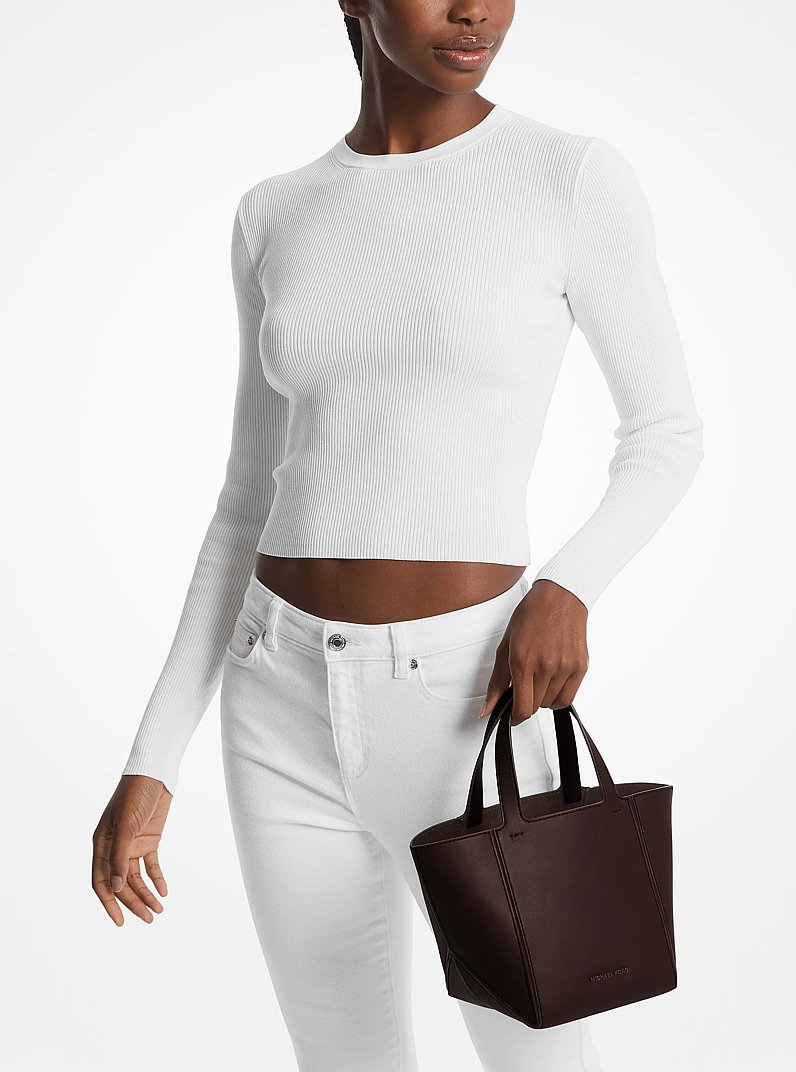 Shopper Jordi Small aus Leder in SCHOKOLADE | Michael Kors