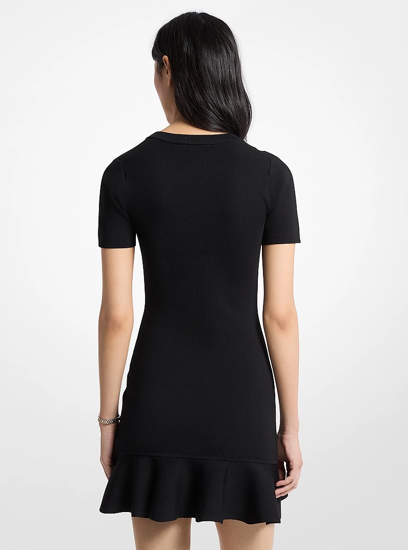 Vestido de punto abotonado in NEGRO | Michael Kors