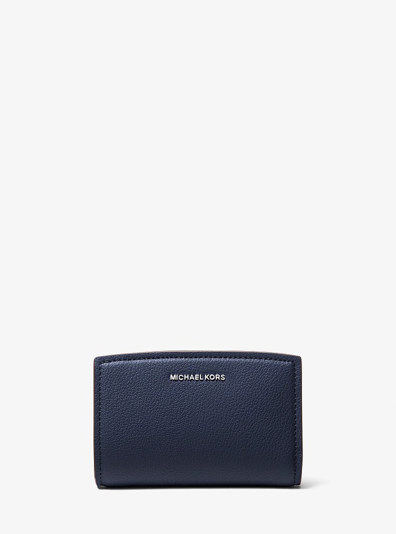 Brieftasche Bryant Medium aus gekrispeltem Leder in NAVYBLAU | Michael Kors