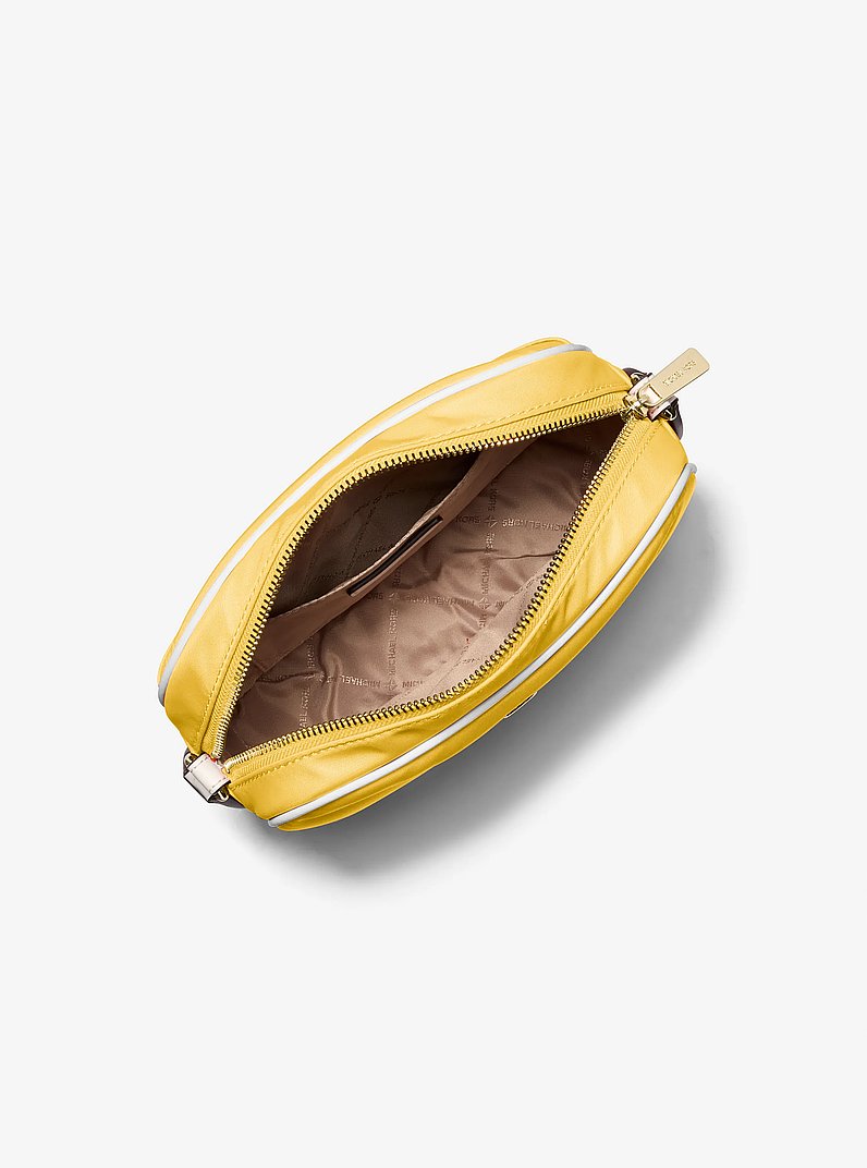 Jet Set Medium Nylon Camera Crossbody Bag in DAISY YELLOW | Michael Kors