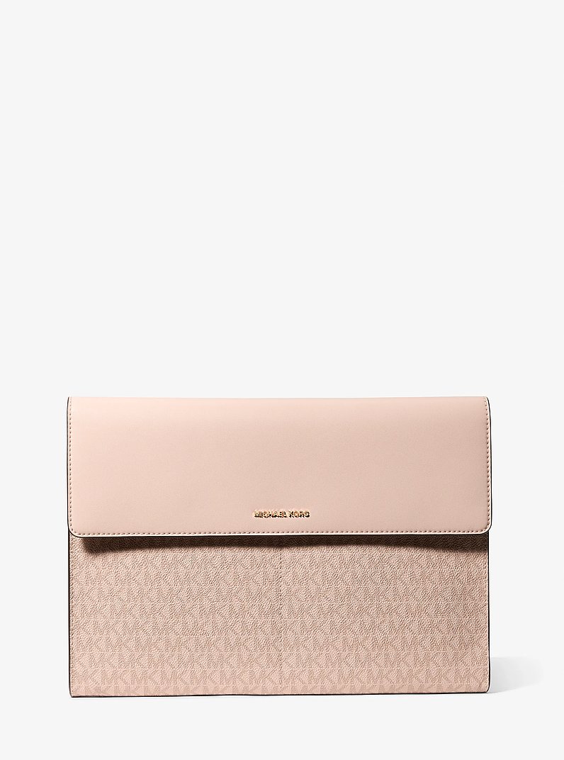 Jet Set Signature Logo Laptop Case in BALLET | Michael Kors