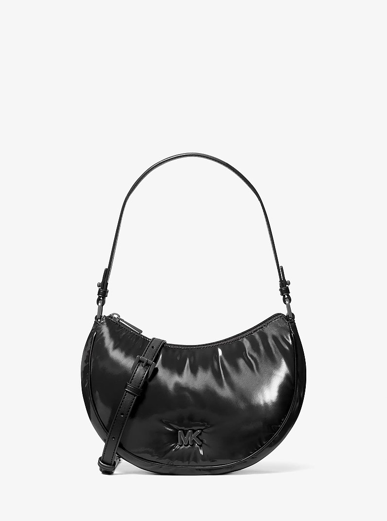 Kyla Small Puffy Convertible Pochette in BLACK | Michael Kors