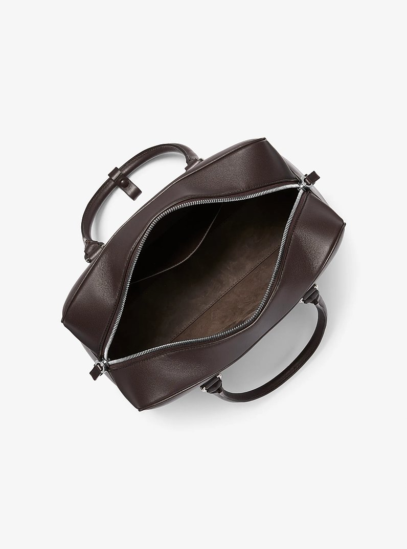 Bolso satchel Kasia mediano de piel in CHOCOLATE | Michael Kors