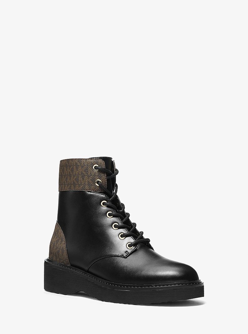 Aniya Logo Trim Combat Boot | Michael Kors [BG]