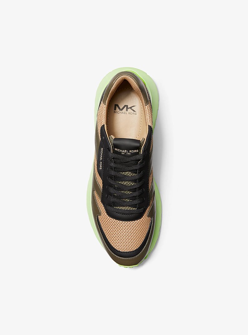 Dax Leather and Mesh Trainer