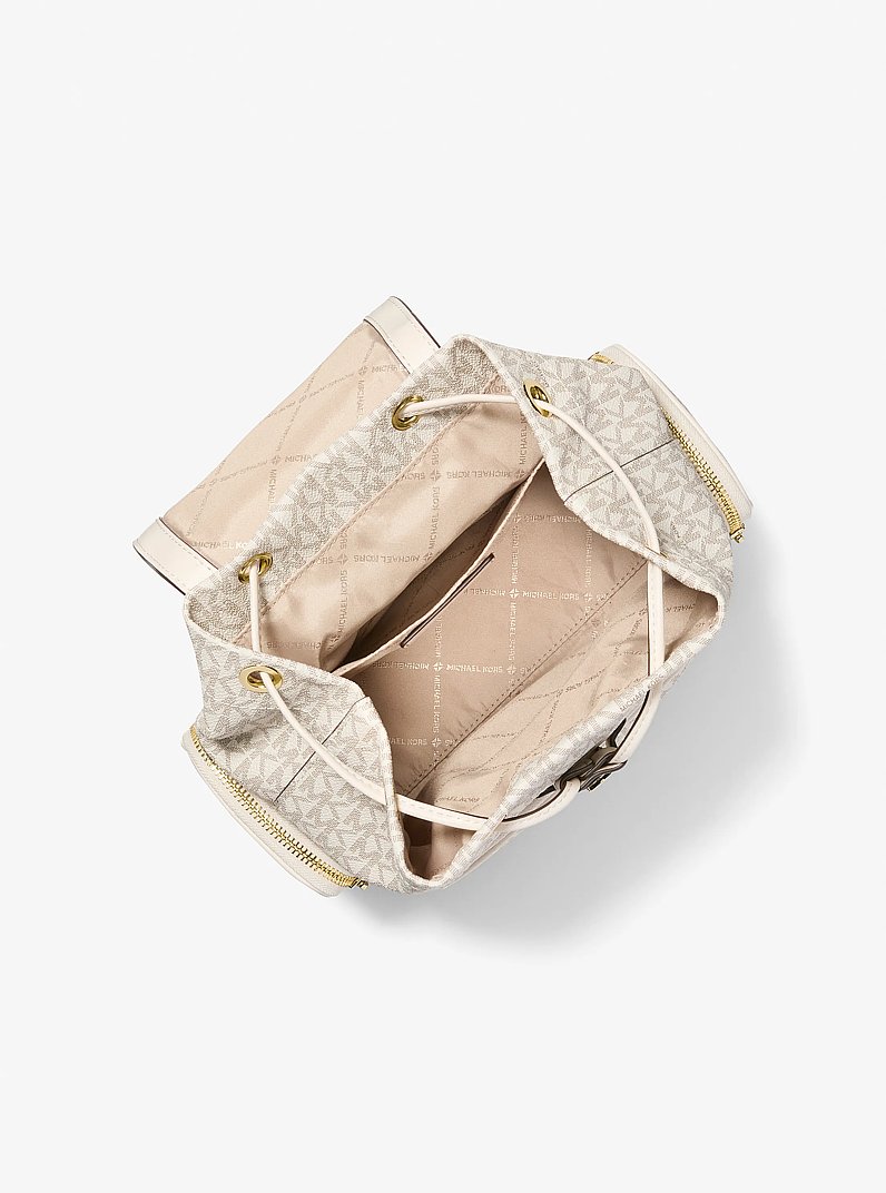 Mochila cargo Merrit peque&ntilde;a con logotipo exclusivo in CREMA CLARO MULTICOLOR | Michael Kors