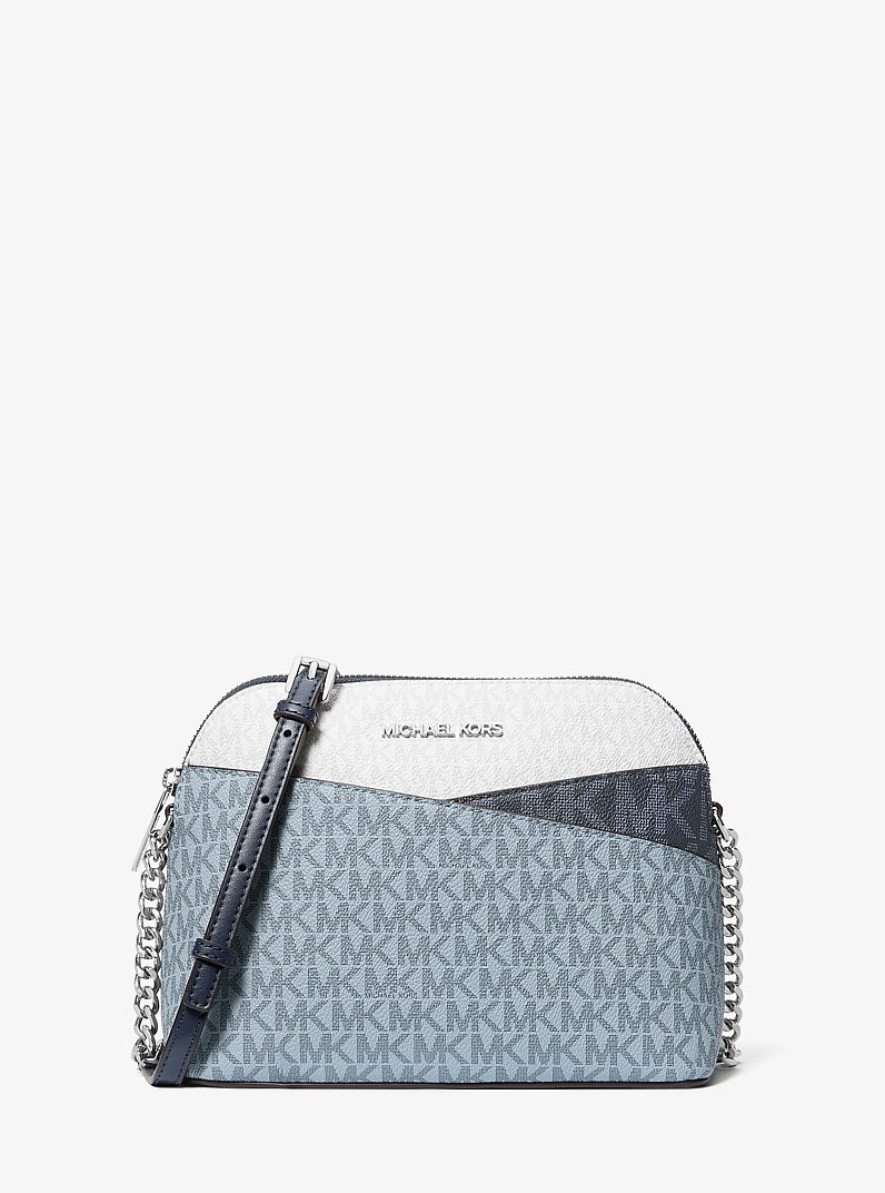 Jet Set Travel Color-Block Signature Logo Crossbody Bag in ADMIRL MULTI | Michael Kors