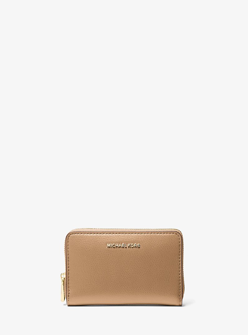Jet Set Small Leather Wallet in HUSK | Michael Kors