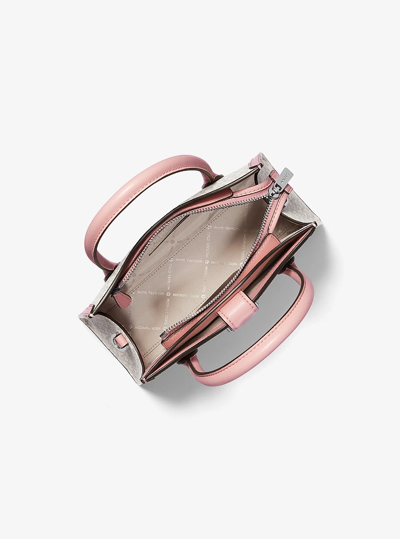 Gabby Small Logo Satchel in PWD BLSH MLT | Michael Kors