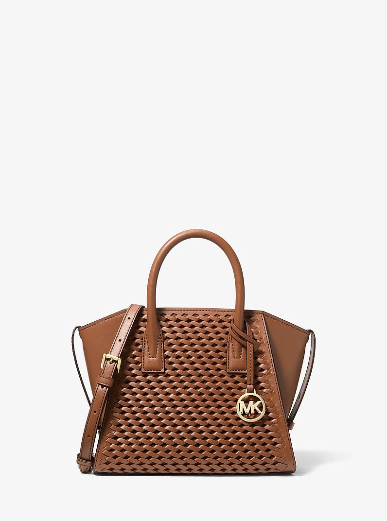 Avril Small Woven Satchel in LUGGAGE - Sale | Michael Kors [US]