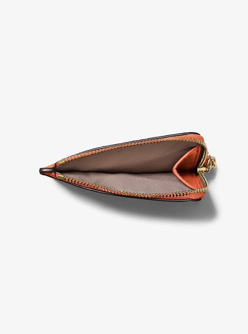 Bolso pulsera Jet Set peque&ntilde;o de piel granulada con tarjetero in MIMOSA | Michael Kors