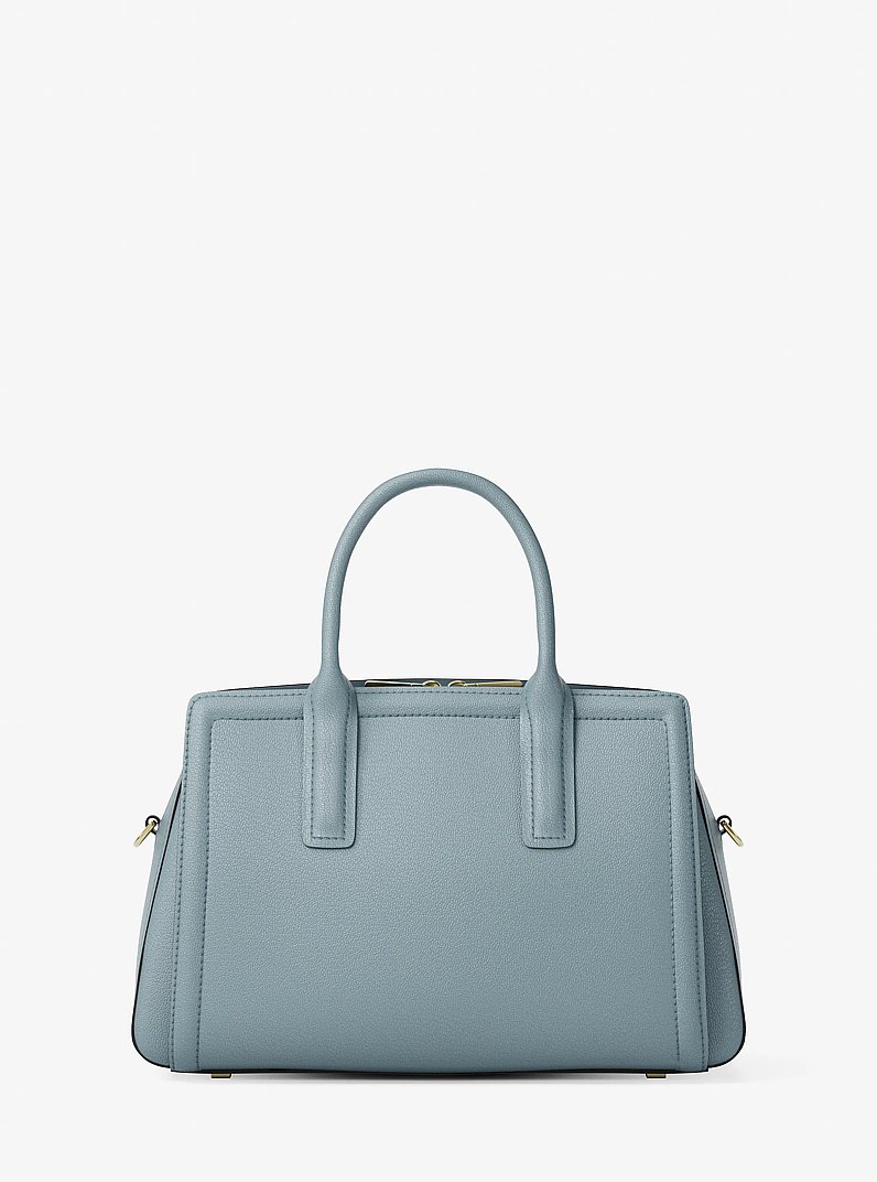 Laila Medium Leather Satchel in CHAMBRAY | Michael Kors