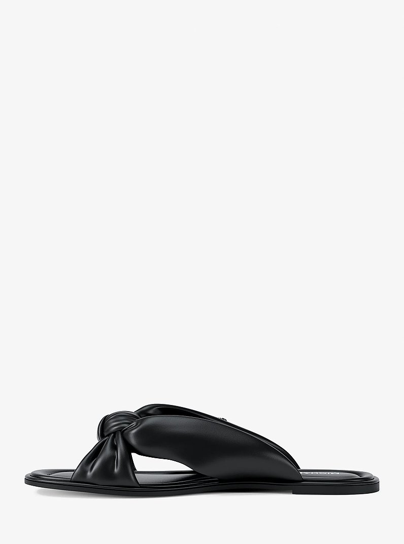 Elena Slide Sandal in BLACK | Michael Kors