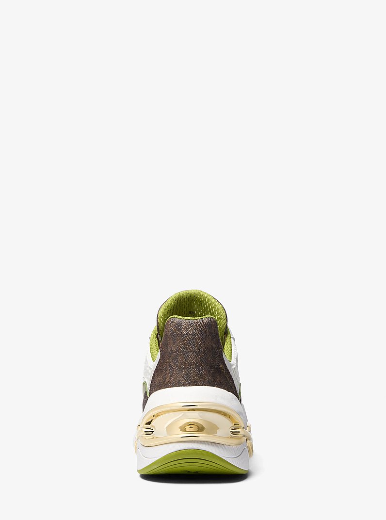 Toni Mixed-Media Trainer in MEADOW GREEN | Michael Kors
