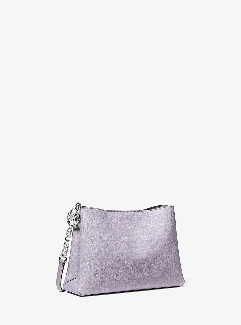 Christina Small Signature Logo Crossbody Bag in LILAS | Michael Kors