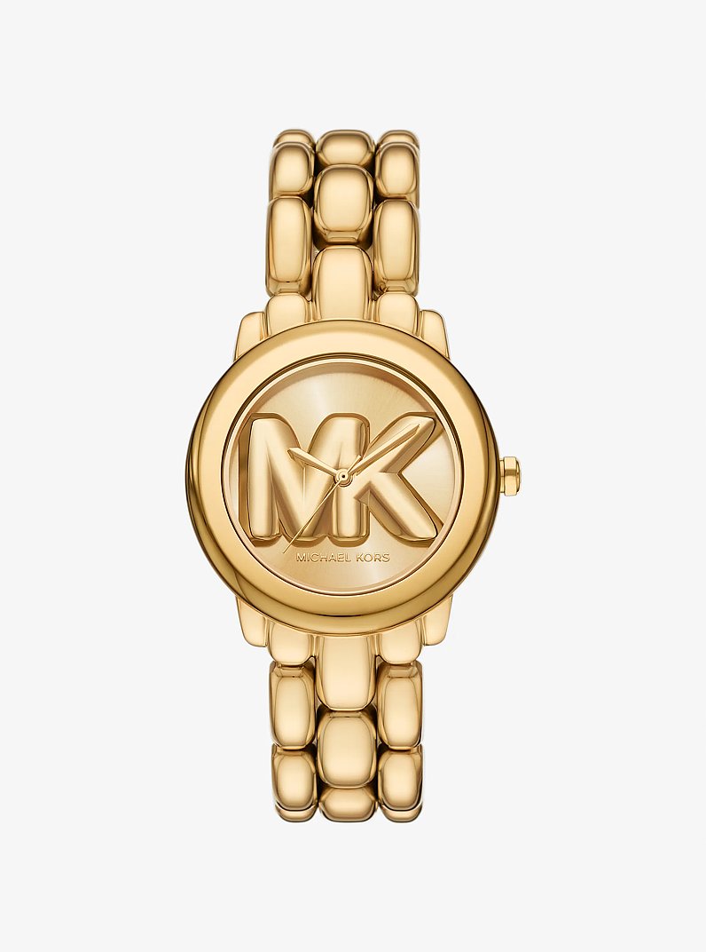 Mini Phoebe Gold-Tone Watch in GOLD | Michael Kors