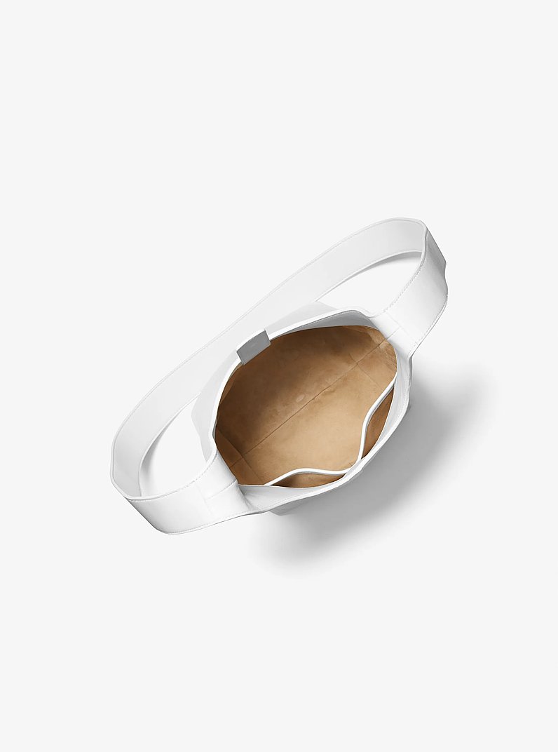 Borsa hobo Dede mini in pelle in BIANCO OTTICO | Michael Kors