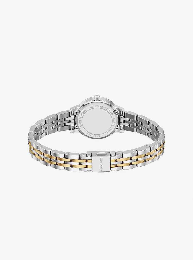 Mini Melissa Pav&eacute; Two-Tone Watch and Jewelry Set in TWO TONE | Michael Kors