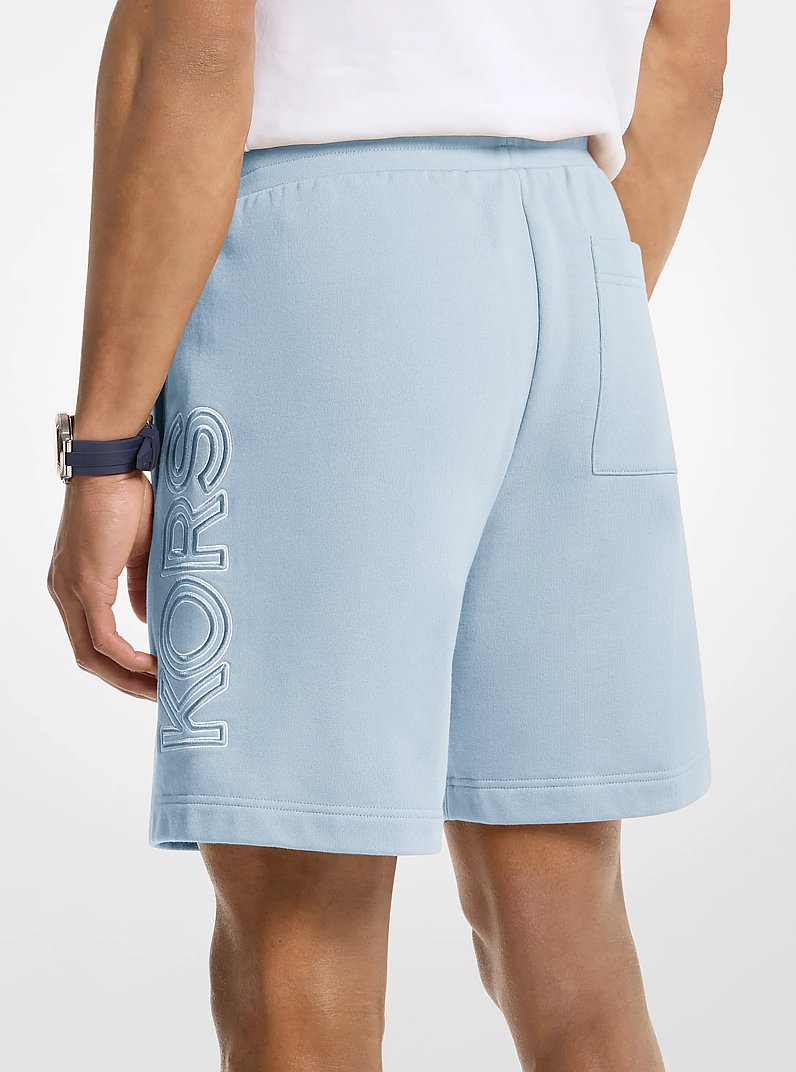 Logo Cotton Shorts in PASTEL BLUE | Michael Kors