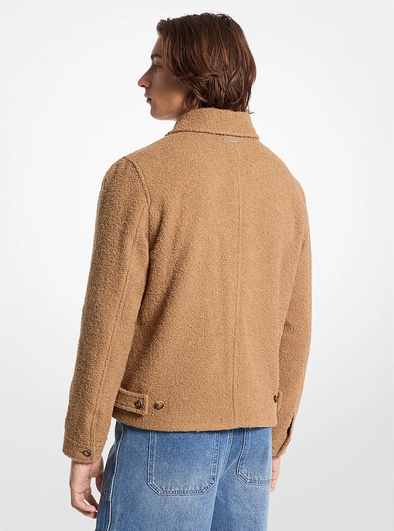 Overhemdjack van boucl&eacute;