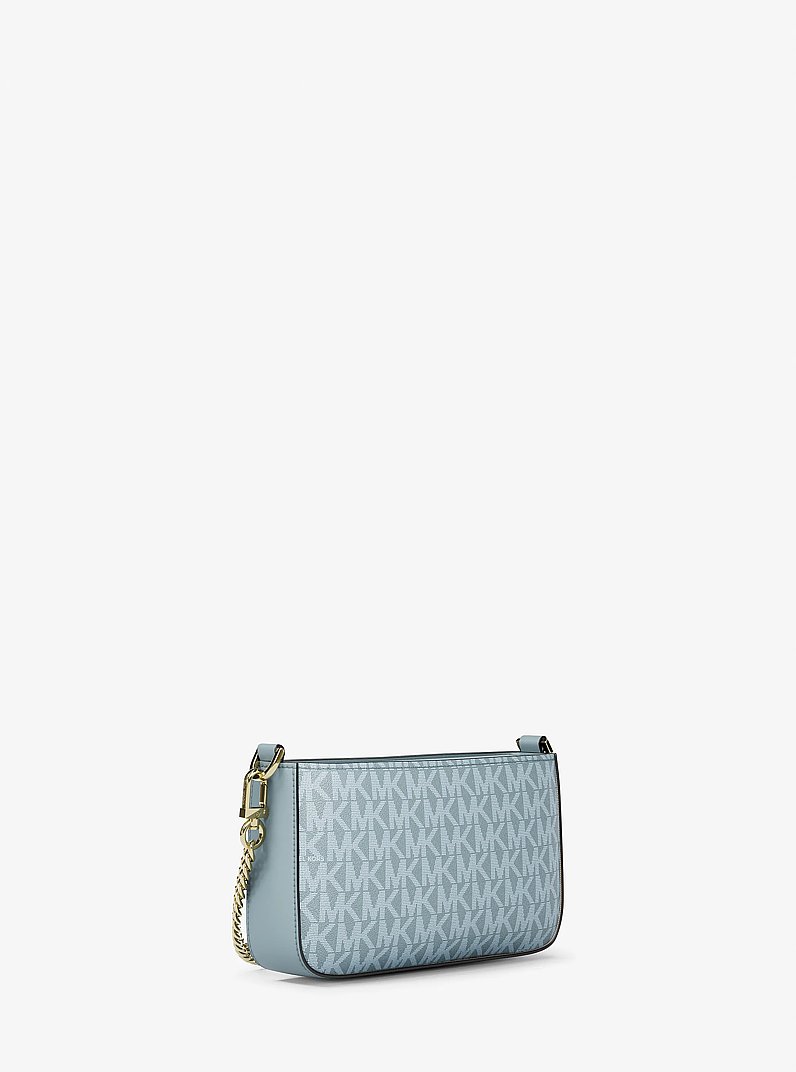 Bryant Small Signature Logo Convertible Pochette in CHAMBRAY | Michael Kors