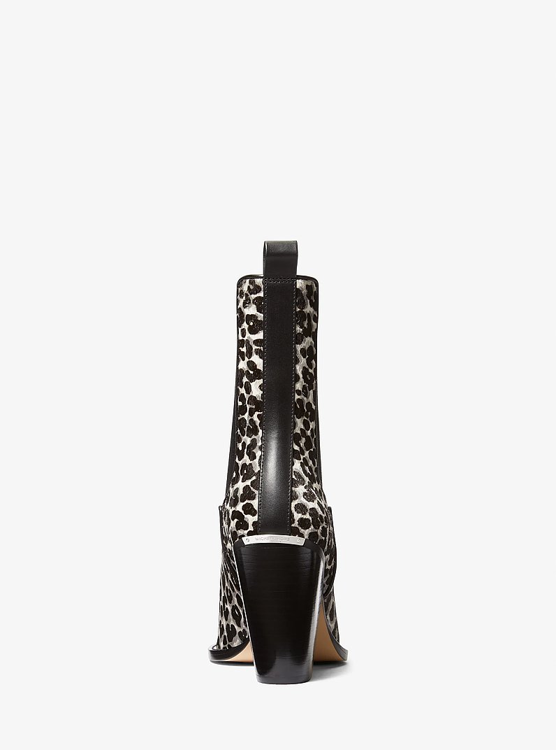 Leni Leopard Print Calf Hair Boot