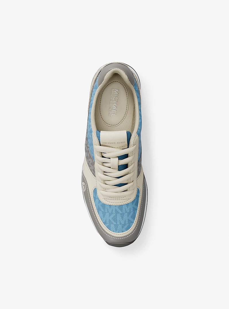 Andi Mixed-Media Trainer in LIGHT SKY | Michael Kors