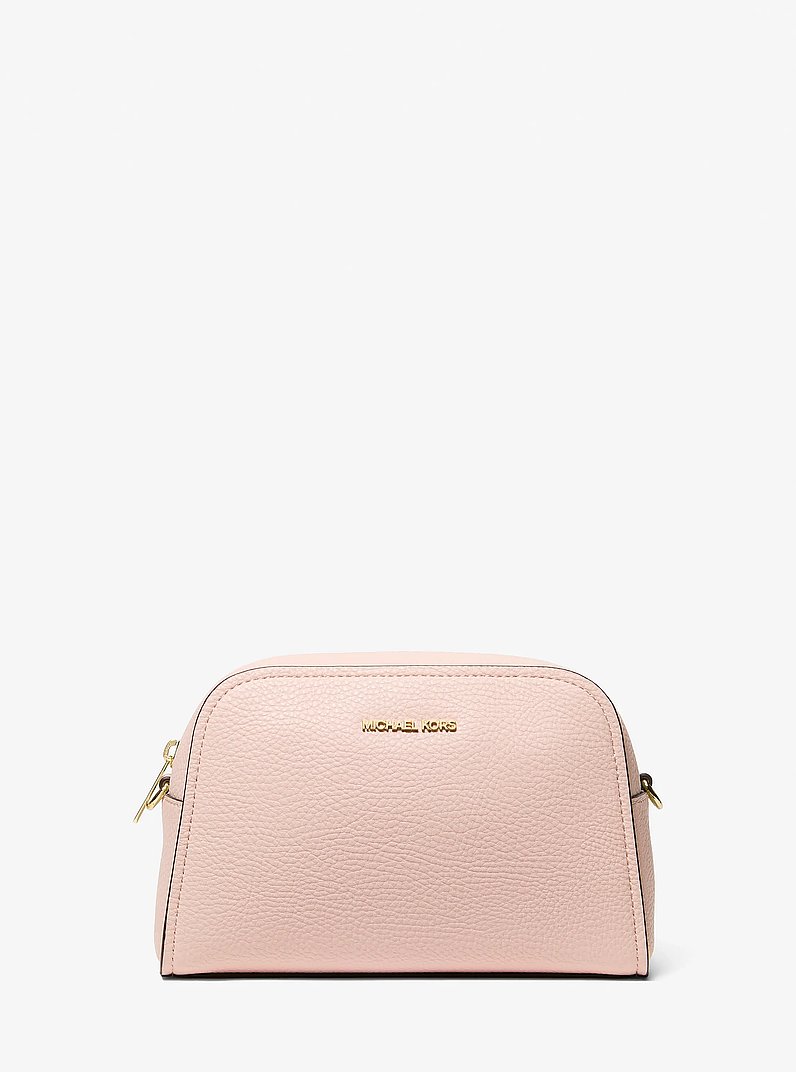 Ashton Extra-Small Heart Embellished Strap Camera Crossbody Bag in POWDER BLUSH | Michael Kors