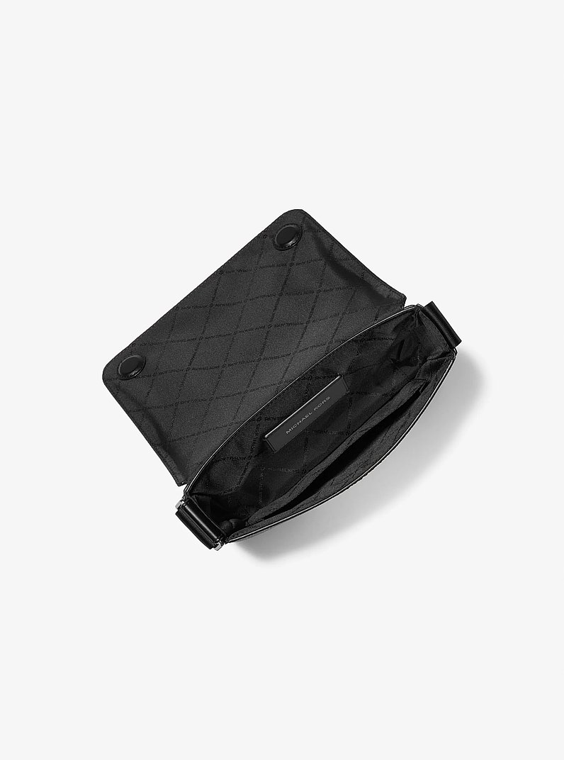 Cooper Mini Signature Logo Crossbody Bag With Pouch in BLACK | Michael Kors