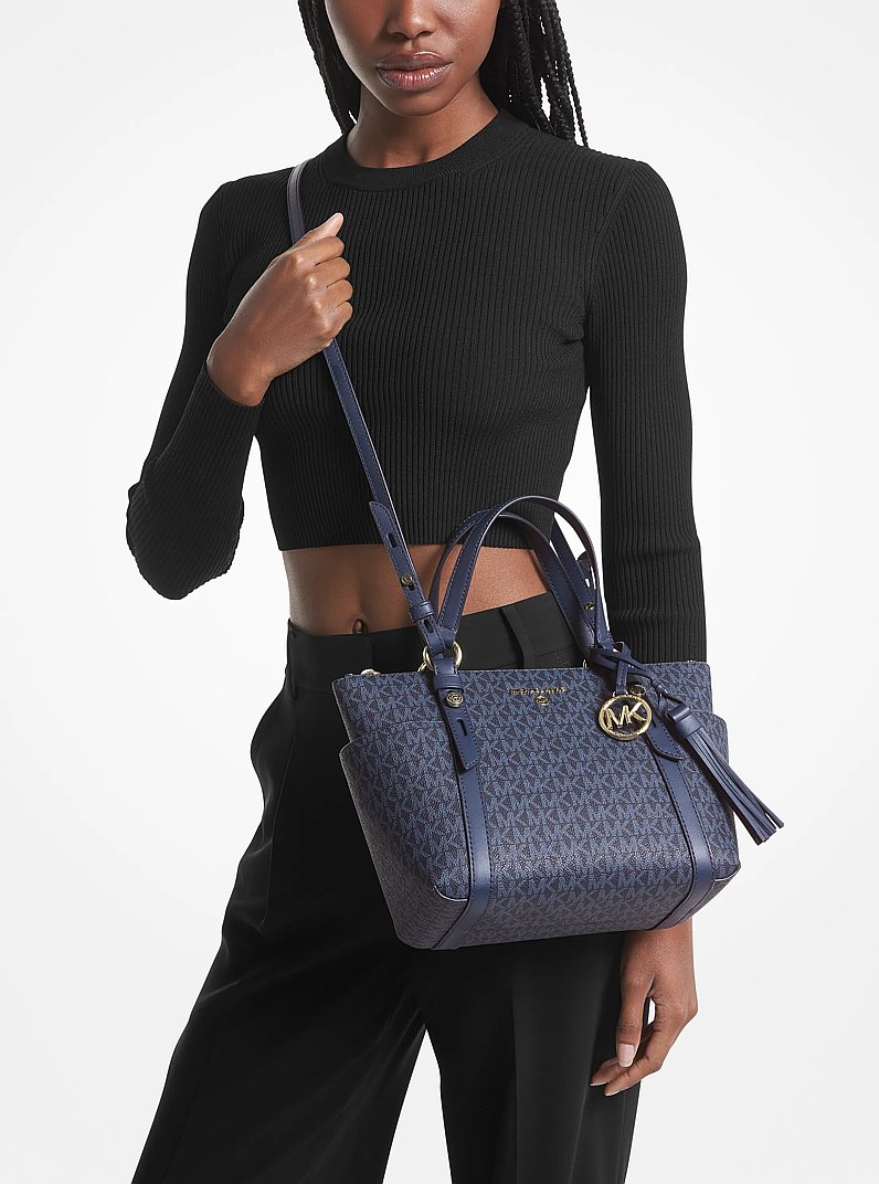 Sullivan Small Logo Top-Zip Tote Bag