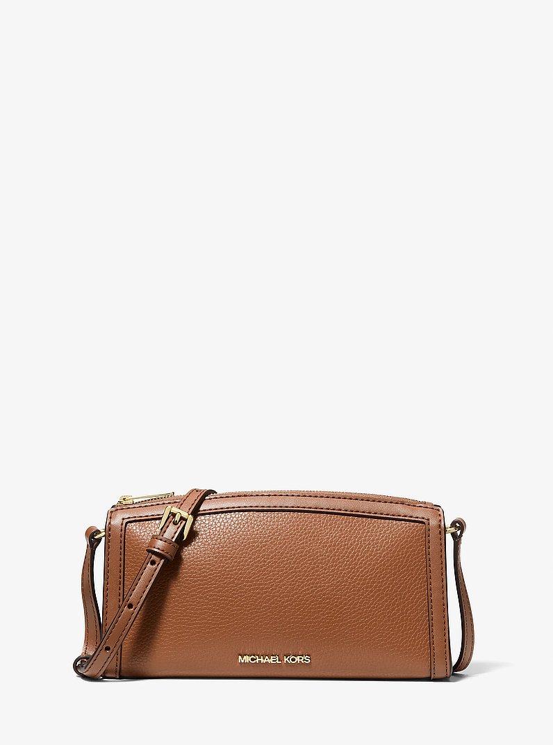 Bandolera Jet Set mediana de piel granulada in LUGGAGE | Michael Kors