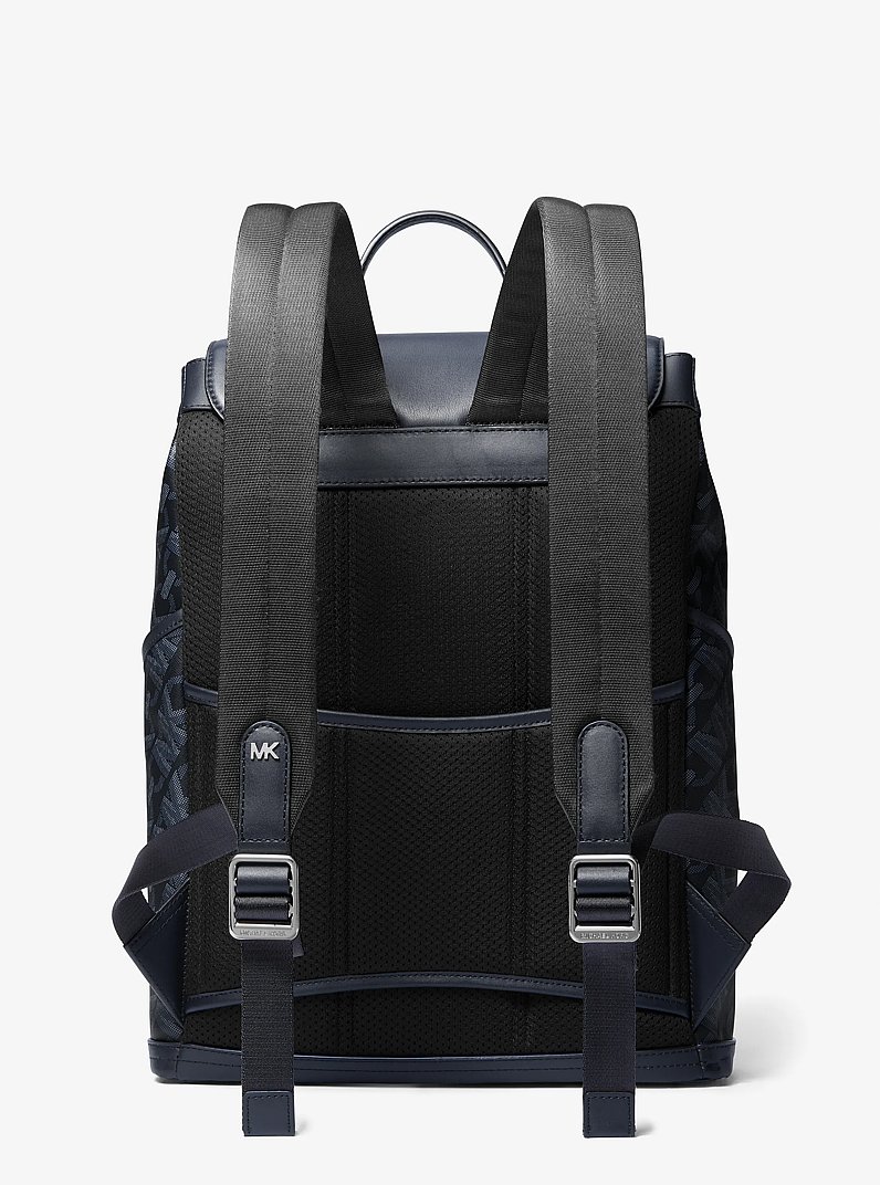 Hudson Empire Signature Logo Backpack in ADMIRAL | Michael Kors