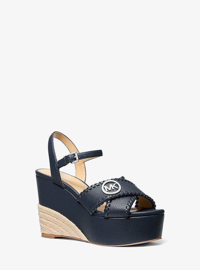 Sandale &agrave; plateforme Hannah in BLEU MARINE | Michael Kors