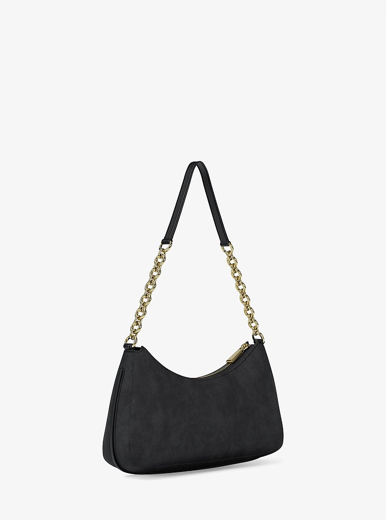 Pochette Nolita media in nabuk con catena in NERO | Michael Kors