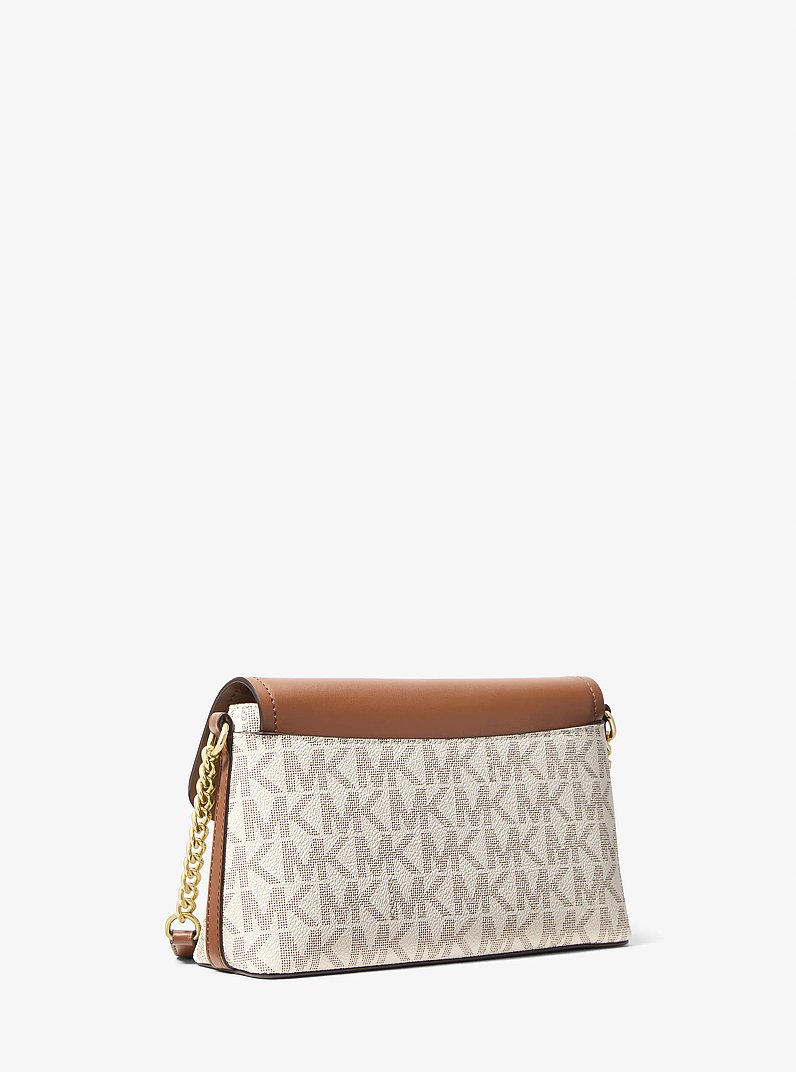 Ida Large Signature Logo Backpack in VANILLA/LUGGAGE | Michael Kors
