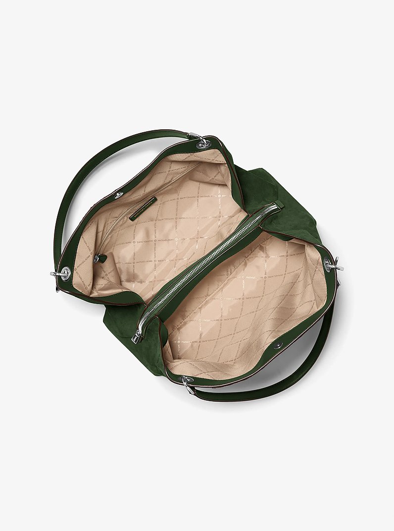 Christina Large Shoulder Bag in AMAZON GREEN | Michael Kors