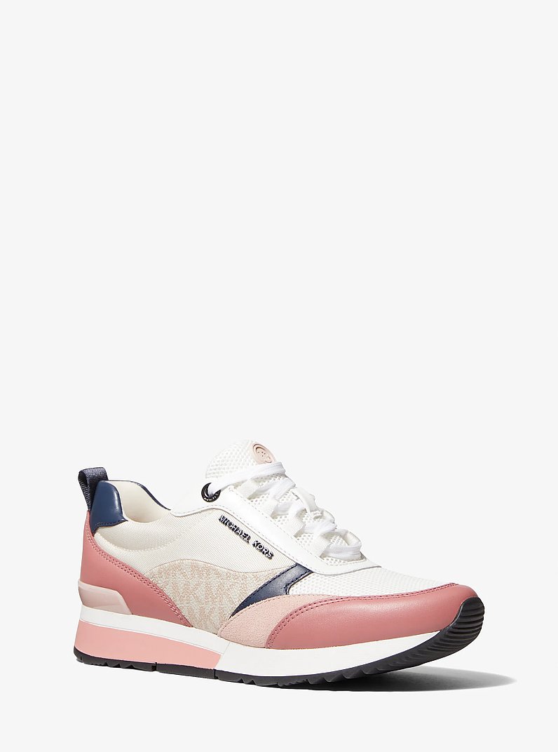 Allie Stride Leather Trainer in CREAM MULTI | Michael Kors