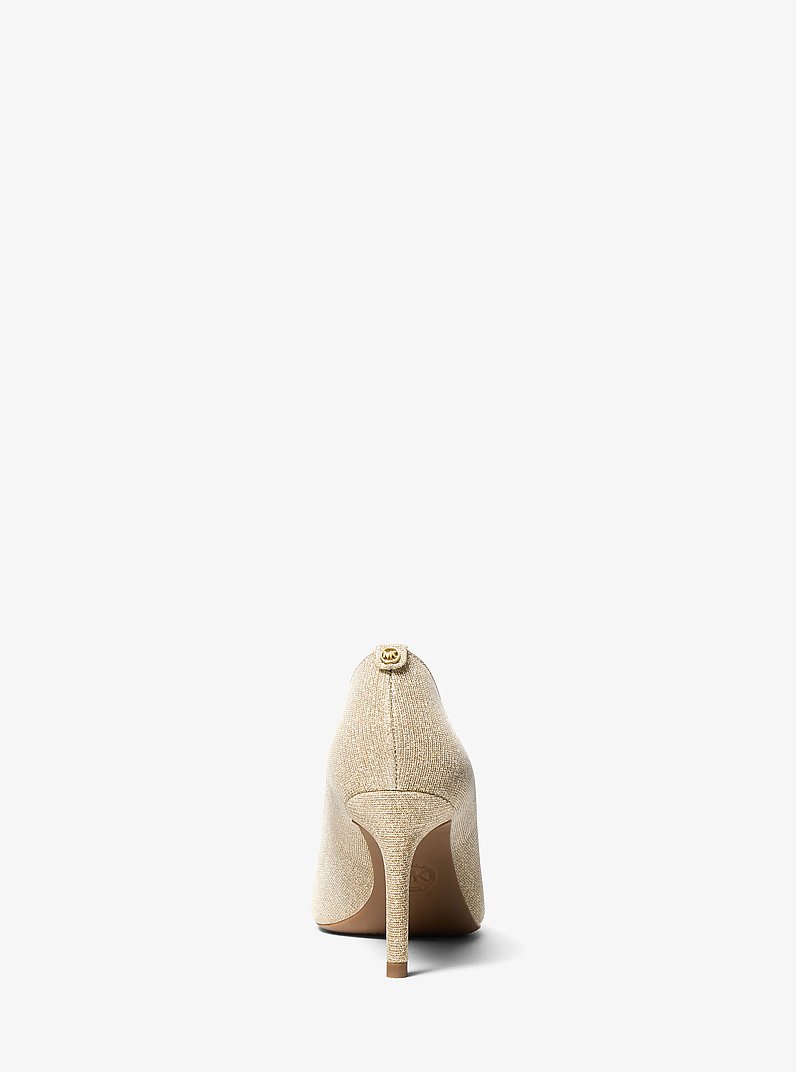 Alina Flex Gltter Chain Mesh Pump in PALE GOLD | Michael Kors