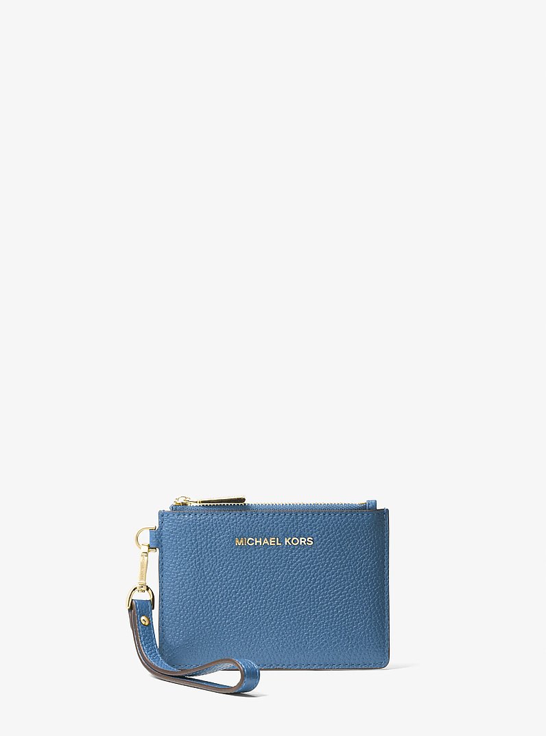 Leather Coin Purse in FRENCH BLUE | Michael Kors