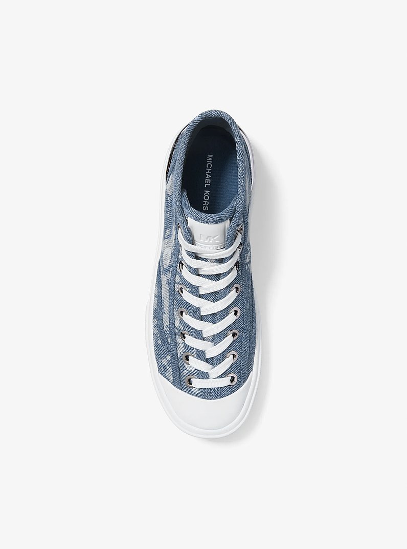 Jude Splattered Denim High-Top Sneaker